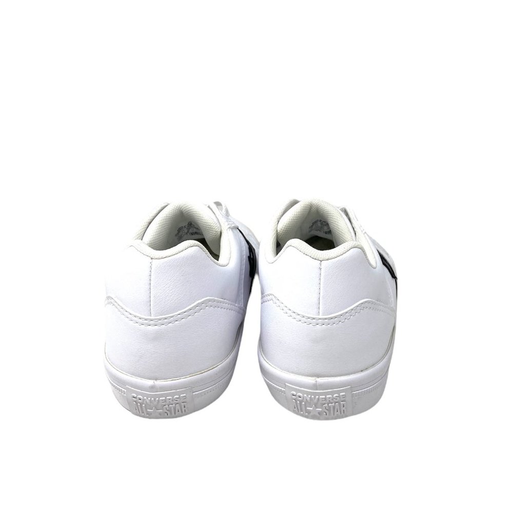 Converse Shoes Womens Size 669577C EL DISTRITO White Canvas Black Print Sneakers - Picture 7 of 10